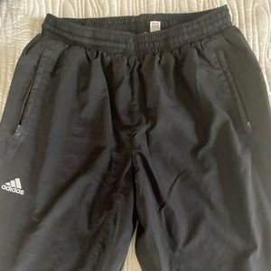 Men’s Black Adidas Windbreaker Pants - Size M